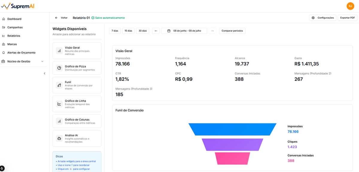 SupremAI Dashboard Preview